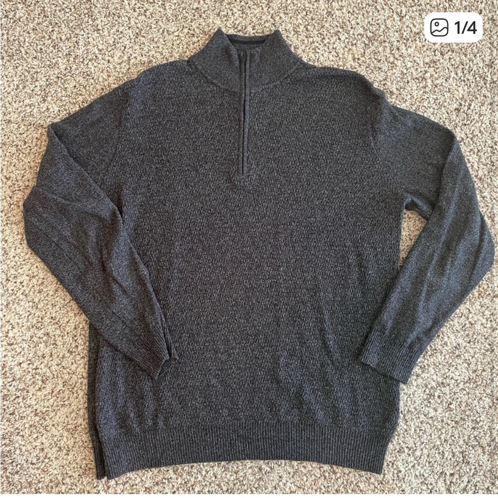 Calvin Klein grey 1/4 zip sweater